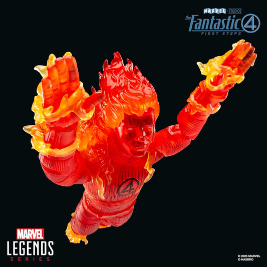 [Pre-Order] Marvel Legends Series Human Torch, The Fantastic Four: First Steps Johnny Storm Movie Collectible 6 Inch Action Figure