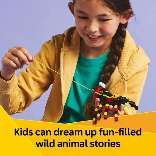 LEGO Creator 3 in 1 Wild Animals Surprising Spider Toy - Building Toy with 3 Build Options, Spider, Scorpion, or Snake