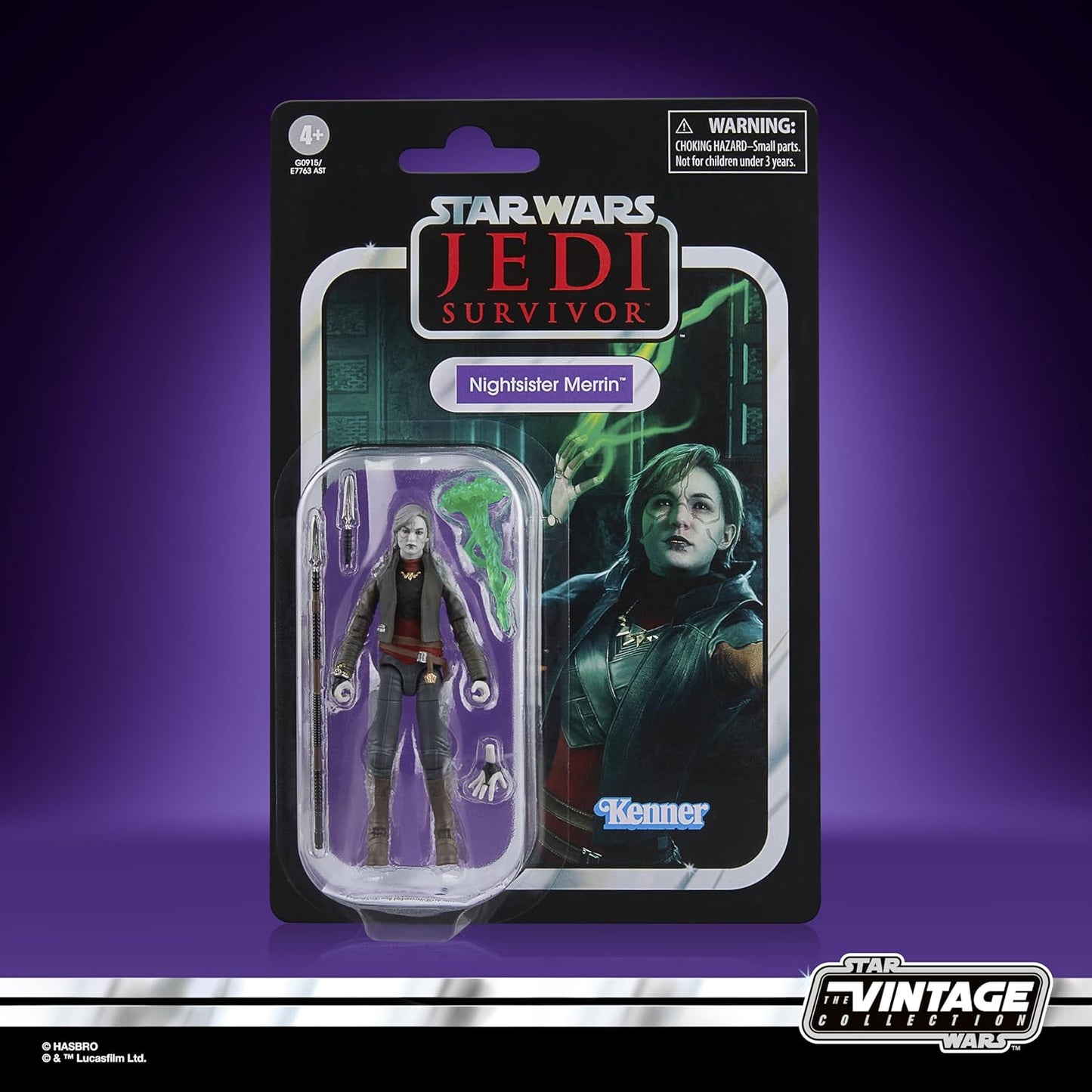 Star Wars The Vintage Collection Nightsister Merrin, Jedi: Survivor Premium 3.75 Inch Collectible Action Figure