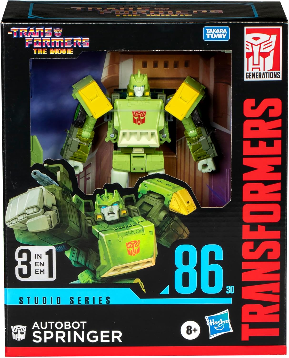 Transformers Toys Studio Series Leader The The Movie 86-30 Springer, 8.5-inch Converting Action Figure, 8+