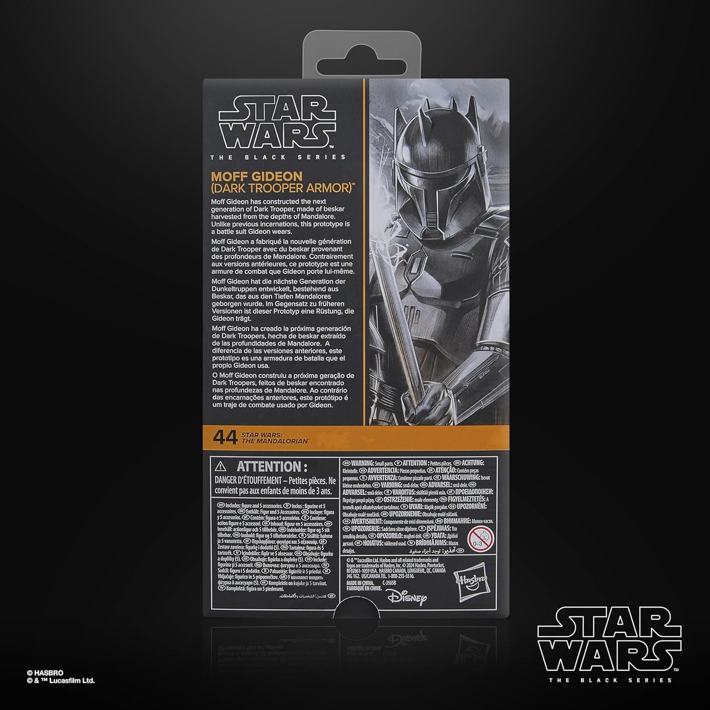 STAR WARS The Black Series Moff Gideon (Dark Trooper Armor), The Mandalorian Premium Collectible 6 Inch Action Figure