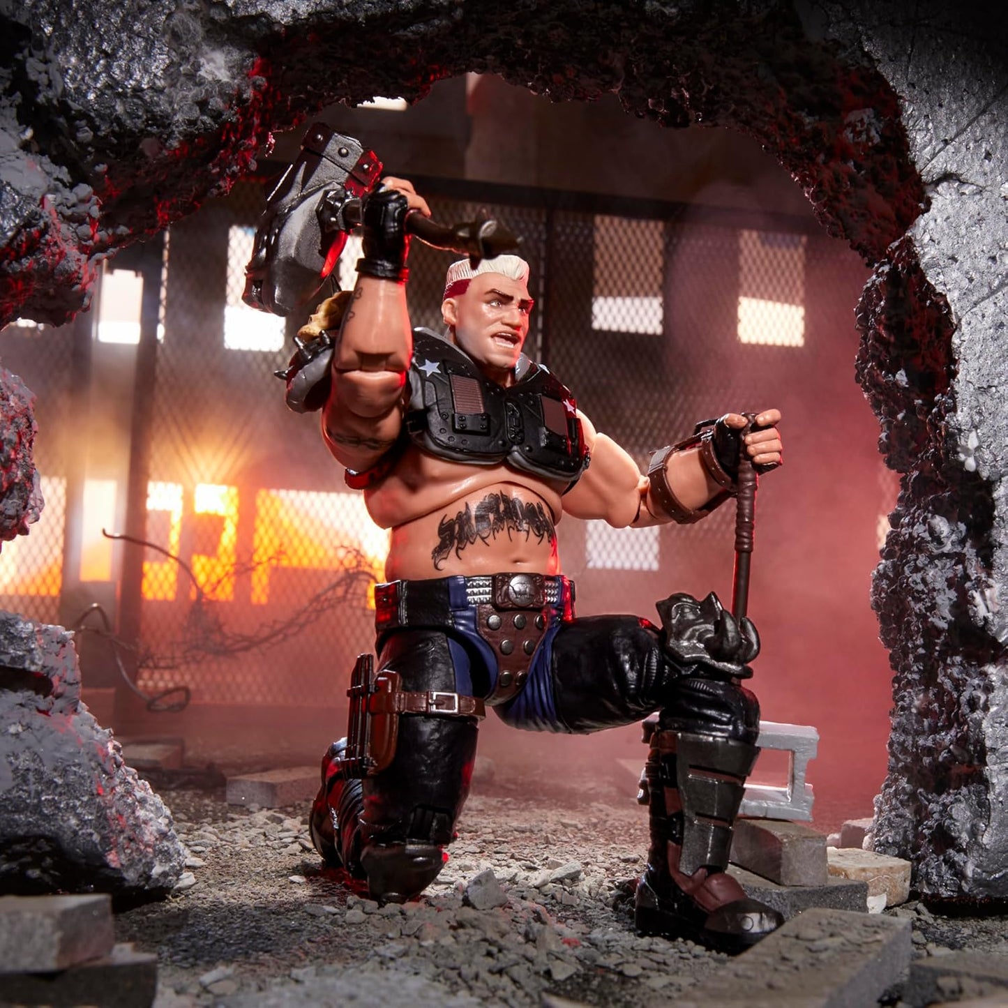 G.I. Joe Classified Series #135, Dreadnok Road Pig & Rawkus, Collectible 6 Inch Action Figure with Pet Dog Pit Bull Figure and 10 Accessories