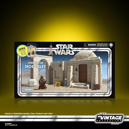 Star Wars The Vintage Collection Streets of Mos Eisley Playset with Jawa