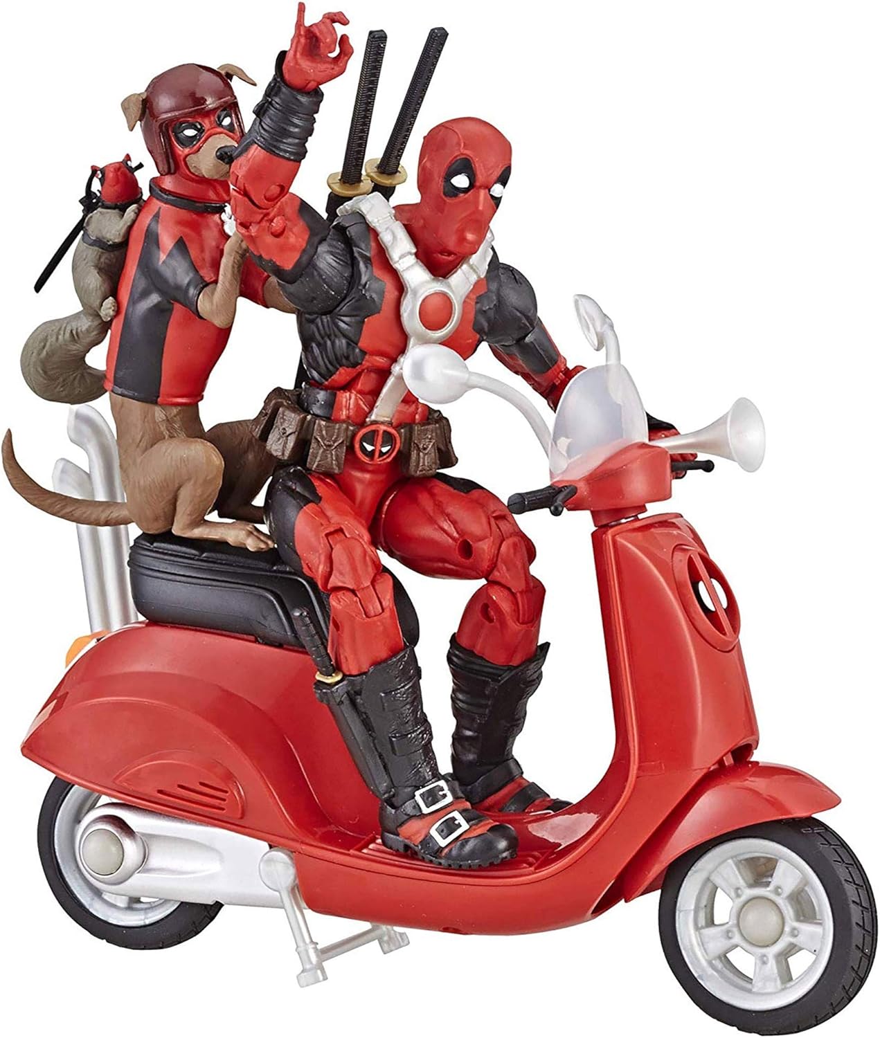 Marvel Legends Series Deadpool Corps Comics Collectible 6 Inch Action Figure & Vehicle, Includes Dogpool & Squirrelpool