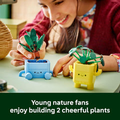 LEGO Botanicals Happy Plants Building Toys - Bedroom or Dorm Room Decor