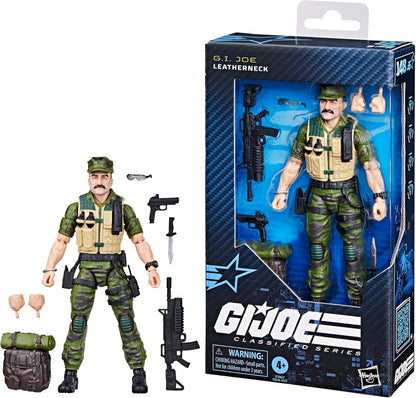 G.I. Joe Classified Series #148, Leatherneck, Collectible 6 Inch Action Figure with 8 Accessories