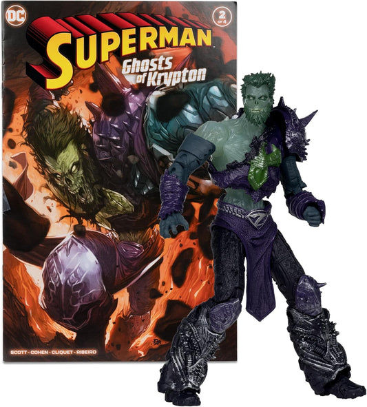 DC Direct Page Punchers Ghost of Zod Action Figure with Superman Comic