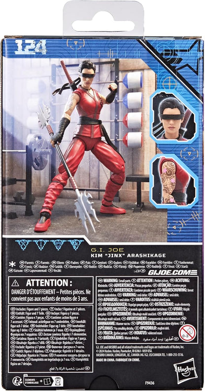 G.I. Joe Classified Series Kim Jinx Arashikage, Collectible Ninja Action Figure with 7 Accessories