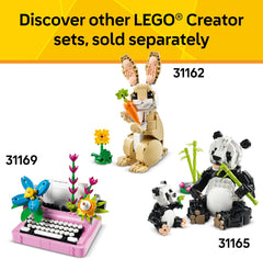 LEGO Creator 3-in-1 Playful Cat Toy (31163) – Buildable Animal Figures Set for Kids, Builds Cat, Dog, or Pigeon – Fun Gift for Boys & Girls Ages 8+