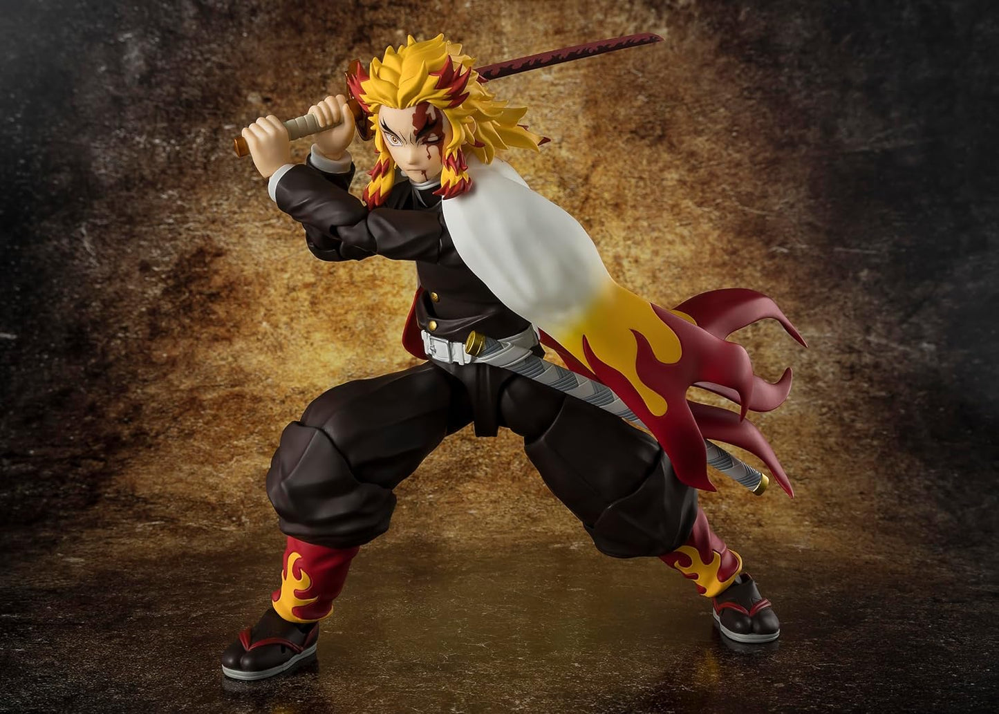 Demon Slayer: Kimetsu No Yaiba Giyu Kyojuro Rengoku S.H.Figuarts Action Figure