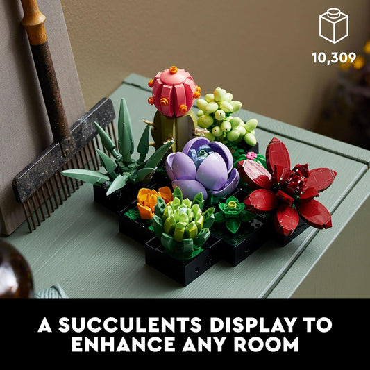 LEGO Botanicals Succulents - Artificial Indoor Plant Building Set
