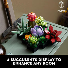 LEGO Botanicals Succulents - Artificial Indoor Plant Building Set
