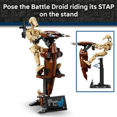 LEGO Star Wars: The Phantom Menace Battle Droid with STAP - Building & Learning Toy