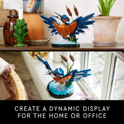 LEGO Icons Kingfisher Bird Building Set (10331) – Creative Model Kit for Adults, Relaxing DIY Display Décor, Perfect Gift for Bird and Nature Lovers