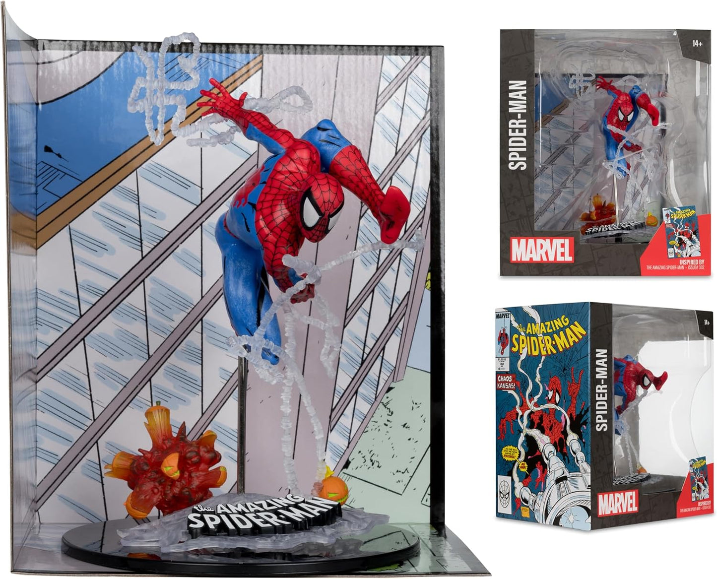 Marvel Spider-Man 1:10th Scale Collectible with Scene