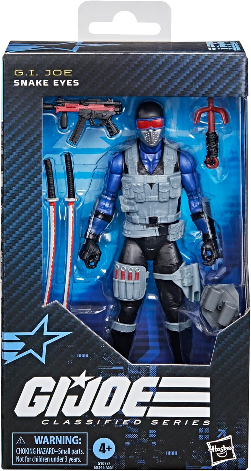 G.I. Joe Classified Series Snake Eyes V4, Collectible 6 Inch Action Figure with 7 Accessories