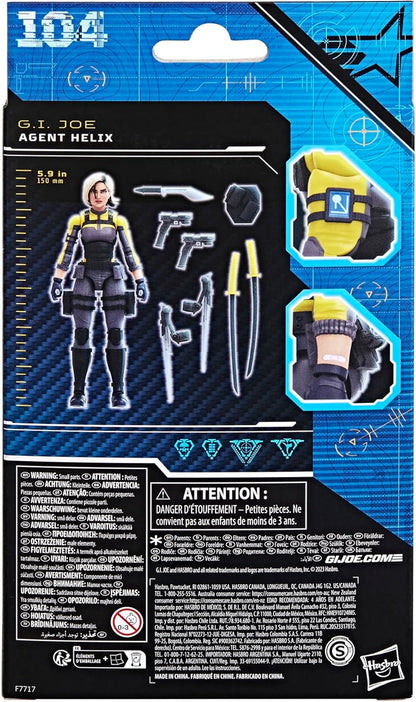 G.I. Joe Classified Series Agent Helix, Collectible Action Figure, 104, 6-inch Action Figures for Boys & Girls, with 8 Accessory Pieces