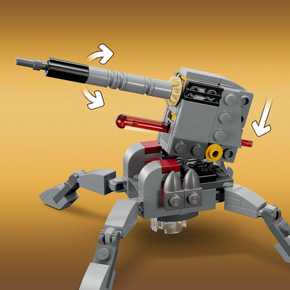 LEGO Star Wars 501st Clone Troopers Battle Pack Toy Set, Buildable AV-7 Anti Vehicle Cannon, with 4 Clone Trooper Minifigures