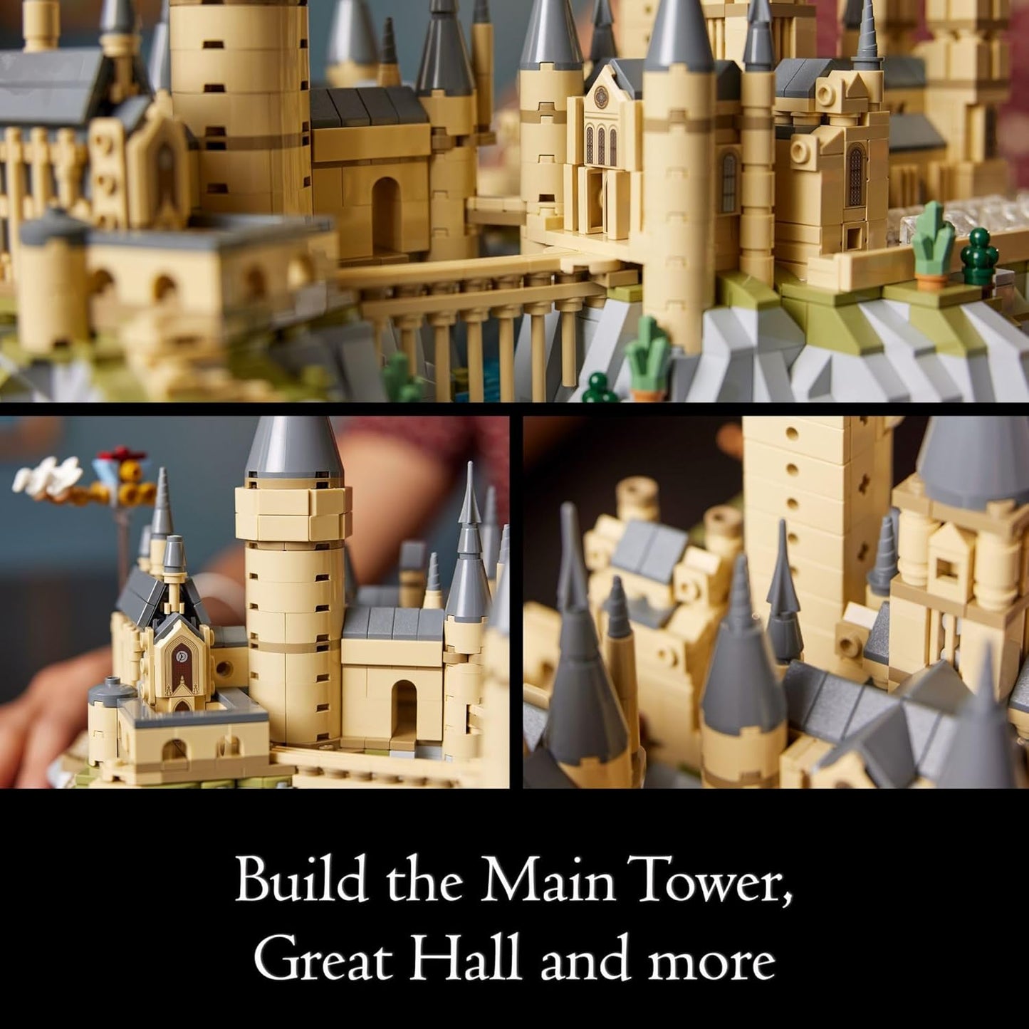 LEGO Harry Potter Hogwarts Castle and Grounds Building Set, Recreate Iconic Scenes from The Wizarding World