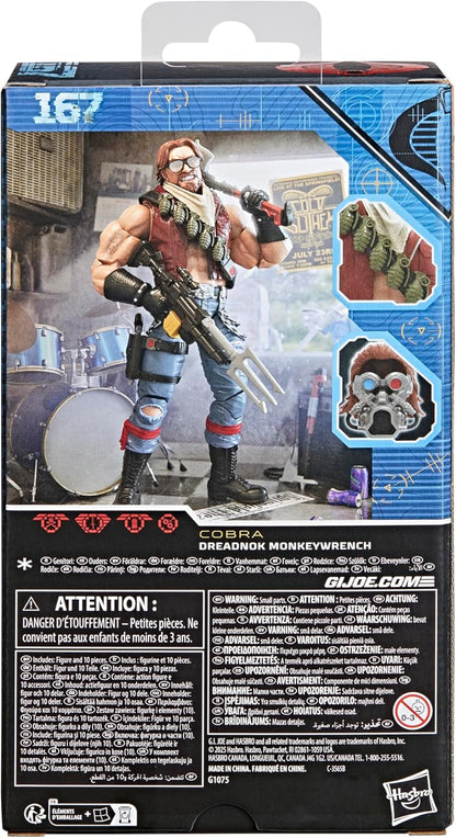 G.I. Joe Classified Series Dreadnok Monkeywrench, Collectible 6 Inch Action Figure with 10 Accessories