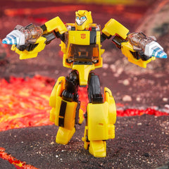 Transformers Legacy United Deluxe Class Animated Universe Bumblebee, 5.5-Inch Converting Action Figure, 8+