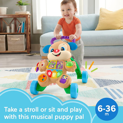 Fisher-Price Baby Toy Laugh & Learn Smart Stages Learn with Puppy Walker with Music Lights & Activities for Infants Ages 6+ Months