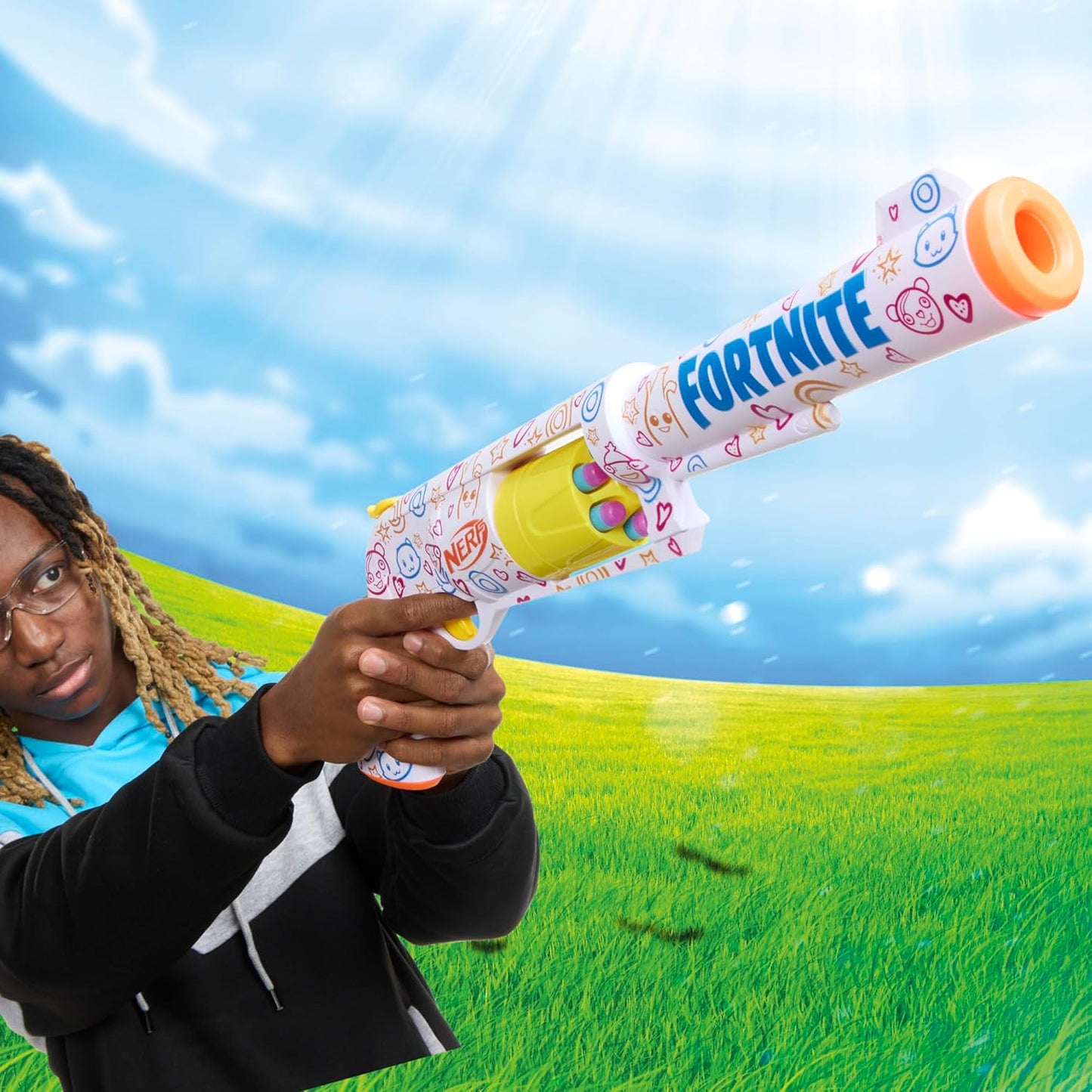 Nerf Fortnite Frenz 4 Ever Blaster, Bonus Code to Unlock Frenz 4 Ever Wrap in The Game