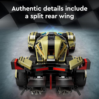 LEGO Speed Champions Lamborghini Lambo V12 Vision GT Super Car, Formula 1 Vehicle Toy