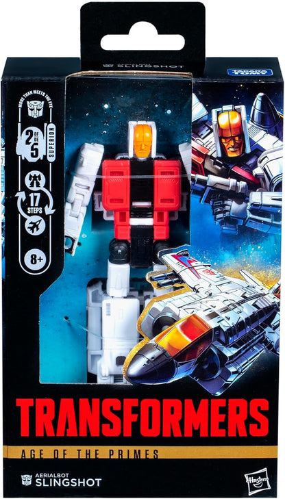 Transformers Age of The Primes Deluxe Class Aerialbot Slingshot, 5.5-inch Converting Action Figure