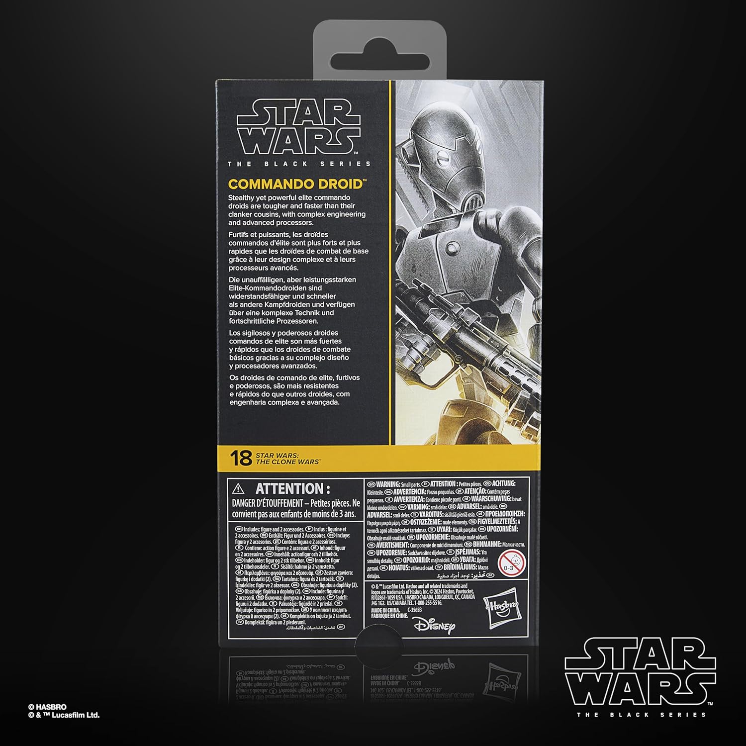 STAR WARS The Black Series Commando Droid, The Clone Wars Premium Collectible 6 Inch Action Figure