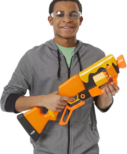 Nerf Roblox Adopt Me!: Bees! Lever Action Dart Blaster, Rotating 8-Dart Drum, 8 Elite Darts, Code to Unlock in-Game Virtual Item