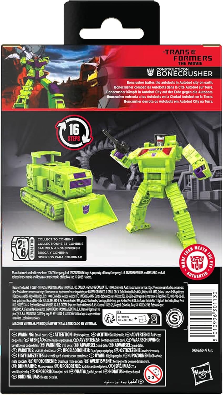 Transformers Studio Series Deluxe Class The Movie Bonecrusher 4.5-inch Converting Action Figure
