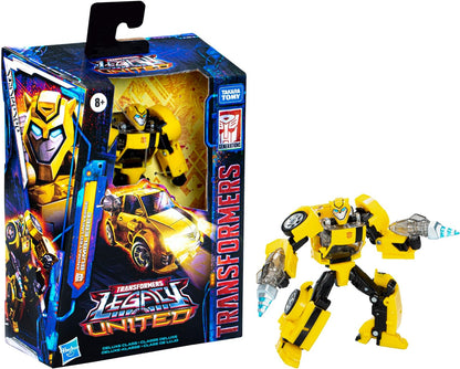 Transformers Legacy United Deluxe Class Animated Universe Bumblebee, 5.5-Inch Converting Action Figure, 8+