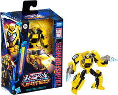 Transformers Legacy United Deluxe Class Animated Universe Bumblebee, 5.5-Inch Converting Action Figure, 8+