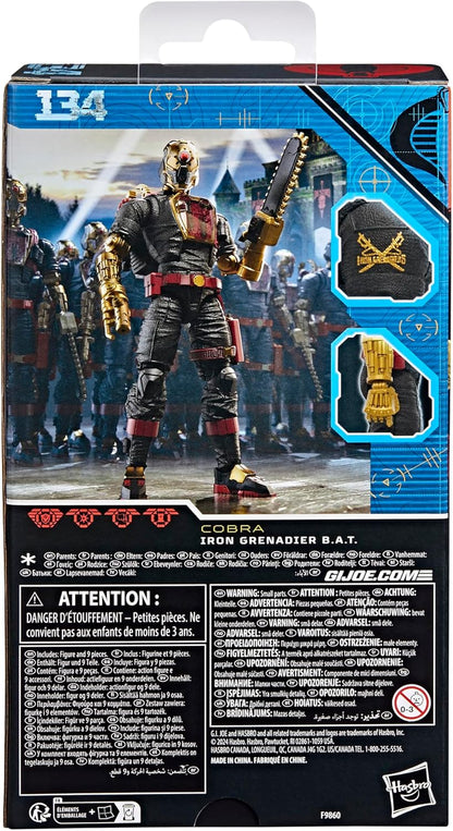 G.I. Joe Classified Series Iron Grenadier B.A.T. Collectible Action Figure with 9 Accessories