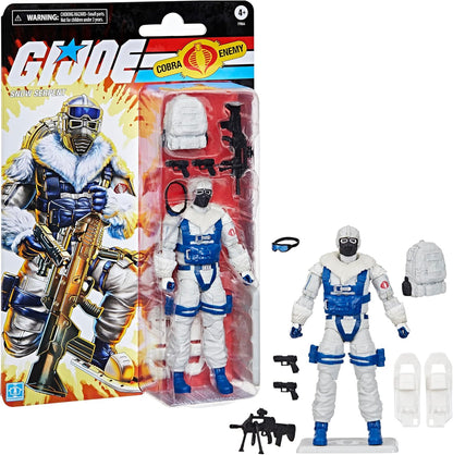 G.I. Joe Classified Series Retro Cardback Snow Serpent, Collectible 6-Inch Action Figure with 8 Accessories