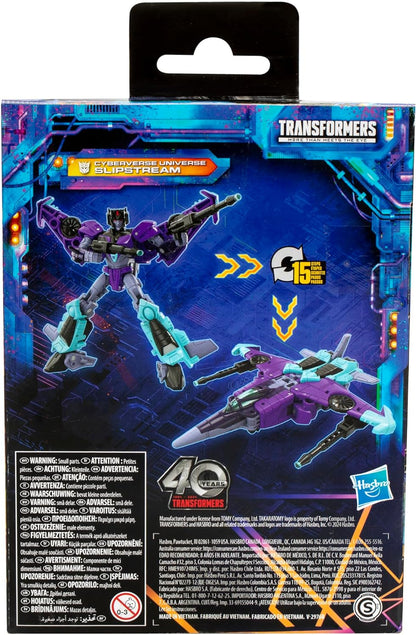 Transformers Legacy United Deluxe Class Cyberverse Universe Slipstream, 5.5-inch Converting Action Figure, 8+