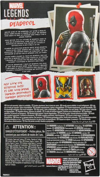 Marvel Legends Series Deadpool, Deadpool & Wolverine Collectible 6 Inch Action Figure for Adults Ages 14 and Up