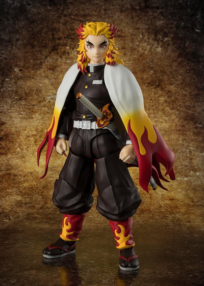 Demon Slayer: Kimetsu No Yaiba Giyu Kyojuro Rengoku S.H.Figuarts Action Figure