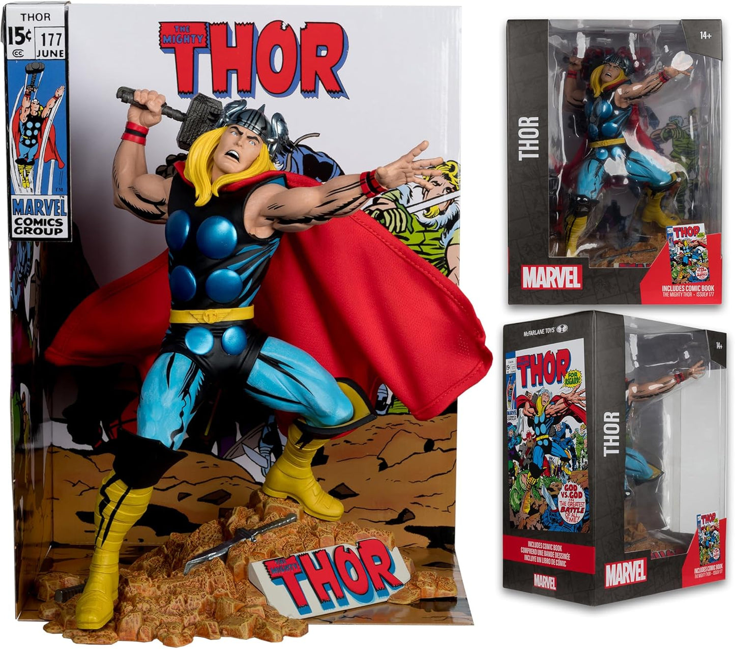 Marvel Thor 1:6th Scale Collectible with Scene & Comic