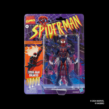Spider-Man Marvel Legends Series Unlimited, Retro Comics Collectible 6-Inch Scale Action Figure