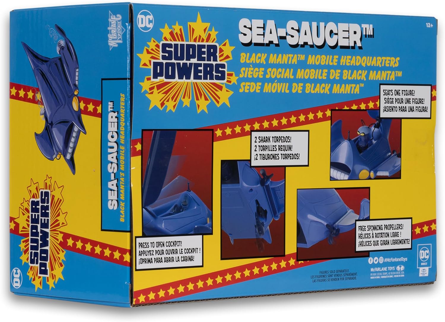 McFarlane Toys - DC Super Powers Sea-Saucer (Black Manta's Mobile Headquarters) Vehicle