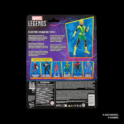 Marvel Legends Series Electro (Francine Frye), Retro Comics Collectible 6-Inch Scale Action Figure