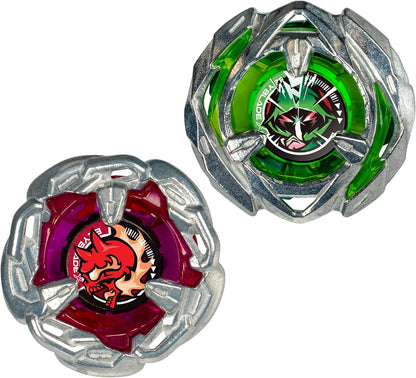 Beyblade X Chain Incendio 5-60HT and Arrow Wizard 4-60N Dual Pack Set with 2 Right-Spinning Tops