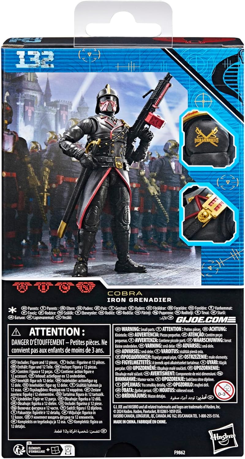 G.I. Joe Classified Series Iron Grenadier Collectible Action Figure with 12 Accessories
