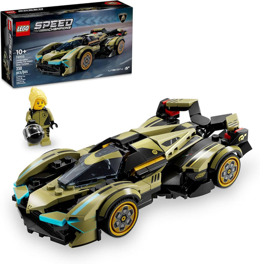 LEGO Speed Champions Lamborghini Lambo V12 Vision GT Super Car, Formula 1 Vehicle Toy
