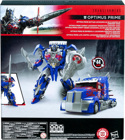Transformers Toys Studio Series Leader Class Age of Extinction Optimus Prime, 8.5-inch Converting Action Figure