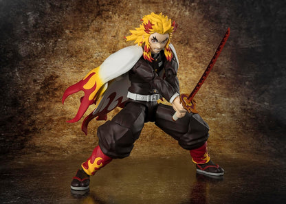 Demon Slayer: Kimetsu No Yaiba Giyu Kyojuro Rengoku S.H.Figuarts Action Figure