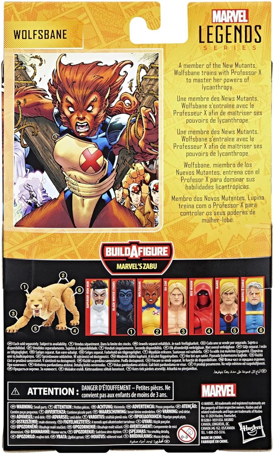 Marvel Legends Series Wolfsbane, Action Figure with Build-A-Figure Part