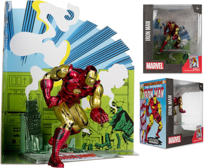 McFarlane Toys - Marvel Iron Man 1:10th Scale Posed Figure with Scene (The Invincible Iron Man #126)